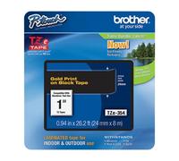 Brother Cinta laminada 24mm cinta para impresora de etiquetas - Cintas para impresoras de etiquetas (Oro sobre negro, TZe, Transferencia térmica, Brother, PT-7600, PT-2430PC, PT-2700, PT-2730, PT-9600, PT-9700PC, PT-9800PCN, Ampolla)