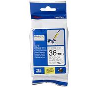 Brother Cinta laminada TZe-FX261 (Lam, Flex.) Negro en Blanco 36mm x 8m - apropiado para D800W, P900W, P950NW, PT-3600, PT-550, PT-9200DX, PT-9200PC, PT-9400, PT-9500PC, PT-9600, PT-9700PC, PT-