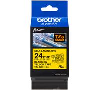 Brother TZe-SL651 Cinta continua autolaminada negro sobre amarillo 24 mm