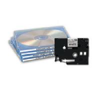 BROTHER Cinta No laminada blano/negro 3,5mm. 8m TZEN201