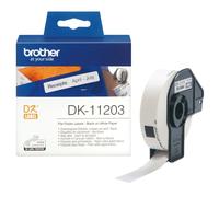Brother - DK-11203 cinta para impresora de etiquetas Negro sobre blanco