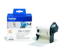 Brother DK-11207 Etiqueta Precortada | Película Plástica | CD/DVD | 58x58mm
