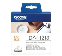 Brother dk-11218 etiqueta de impresora blanco