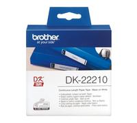 Brother - DK-22210 cinta para impresora de etiquetas Negro sobre blanco