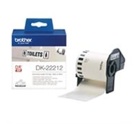 ETIQUETA BROTHER DK22212 CINTA PLASTICA CONTINUA ADHESIVA BLANCA 62X15,24 MT