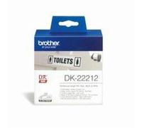 Brother DK-22212 - Etiqueta, 62 x 15.24 m, color blanco