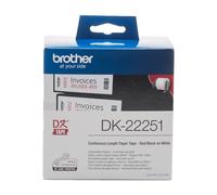 Brother DK-22251 cinta para impresora de etiquetas Negro y rojo sobre blanco ( DK-22251 )