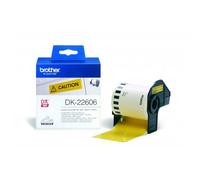 BROTHER DK-22606 NEGRO EN AMARILLO P-TOUCH TAPE | PARA QL-500