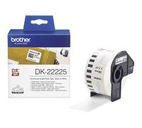 Brother DK22225 - Cinta continua de papel térmico (blanca), Ancho: 38 mm, Longitud: 30.48 m, Para impresoras de etiquetas QL