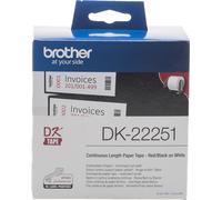 Brother DK-22251 cinta para impresora de etiquetas Negro y rojo sobre blanco ( DK-22251 )
