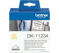 Brother DK- 11234 etiquetas adhesivas negro sobre blanco (original)