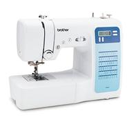Brother FS60x - Máquina de coser electrónica con 60 puntos (utilitarios, elásticos, decorativos), costura automática, pantalla multifunción.