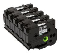 Brother HGE-251V5 Black ON White 5 PK