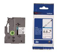 Brother HSe-221 cinta termorretráctil negro sobre blanco 9 mm (original)