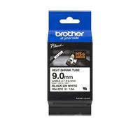 Brother HSe-221E cinta termorretráctil negro sobre blanco (9mm)