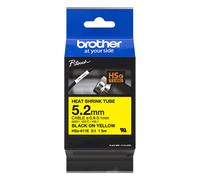 Brother HSe-611E cinta termorretráctil negra sobre amarilla 6 mm (original)