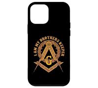 Brother Keeper Family Mason Illuminati Sign Regalo Oculto Carcasa para iPhone 12 Mini