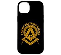 Brother Keeper Family Mason Illuminati Sign Regalo Oculto Carcasa para iPhone 14 Plus