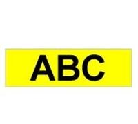 Brother labelling tape - 6mm, black/yellow cinta para impresora de eti