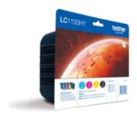 Brother Cartuchos de tinta LC-1100HYVALBP Multipack 4 Cian/Magenta/Amarillo/Negro Originales