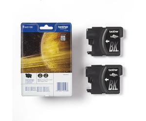 Brother LC-1100BKBP2 Pack 2x cartucho de tinta negro (original)