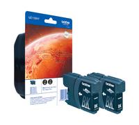 Brother LC-1100HYBKBP2 pack 2x cartucho de tinta negro (original)