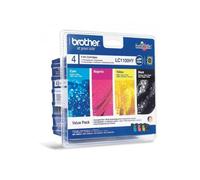 Brother Cartuchos de tinta LC-1100HYVALBP Multipack 4 Cian/Magenta/Amarillo/Negro Originales