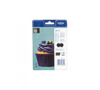 Brother LC-123BKBP2 pack 2 cartuchos negros (original)