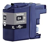 Brother LC-127XLBK - Cartucho de tinta para impresoras (1200 páginas), negro