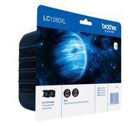 Brother LC-1280XLBK pack 2 cartuchos de tinta negros (original)