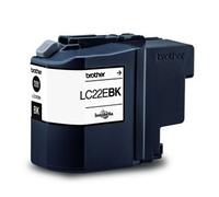 Brother LC22EBK - Cartucho de tinta negro de larga duración (duración estimada: hasta 2.400 páginas según ISO/IEC 24711)