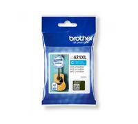 Brother LC-421XLC cartucho de tinta 1 pieza(s) Original Alto rendimiento (XL) Cian