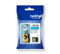 Brother LC-421XLC cartucho de tinta 1 pieza(s) Original Alto rendimiento (XL) Cian