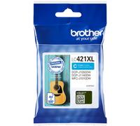 Brother LC-421XLC cartucho de tinta 1 pieza(s) Original Alto rendimiento (XL) Cian