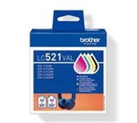 Brother LC-521VAL multipack negro + 3 colores