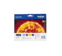 BROTHER LC-980 LC-980VALBP CIAN MAGENTA AMARILLO NEGRO TINTA - 1080 PÁGINAS PARA DCP-145C