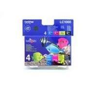 Brother LC1000VALBP - Cartucho de tinta, multi-pack (negro, amarillo, magenta, cian)