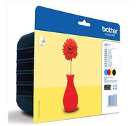 Brother LC121VALBP - Cartucho de tinta, multi-pack (negro, amarillo, magenta, cian)