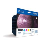 Brother LC1220VALBP - Cartucho de Tinta, Multi-Pack (Negro, Amarillo, Magenta, Cian)