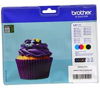 Brother lc123 pack de 4 cartuchos de tinta originales - lc123valbp