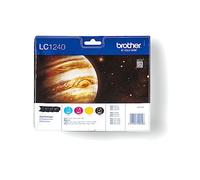 Brother LC1240 - Cartucho de tóner adecuado para MFCJ6510, multi-pack (negro, amarillo, magenta, cian)