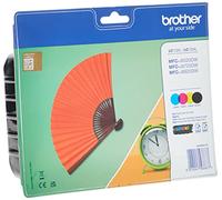 Brother LC129XL/LC125XL Cartuchos de inyección de tinta, alto rendimiento y rendimiento estándar, consumibles originales de Brother, cian / magenta / amarillo / negro, paquete múltiple