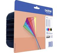 Brother LC223VALBP Cartucce InkJet Alta Capacità, fino a 550 Pagine, per Stampanti MFCJ4420DW, MFCJ4620DW, MFCJ5320DW, MFCJ5620DW, MFCJ5720DW, DCPJ562DW, MFCJ480DW, MFCJ680DW, Multicolore, one size