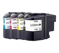 Brother LC229XLVALBPDR - Cartuchos de tinta originales con etiqueta de seguridad que consta de 4 cartuchos de tinta XL (negro, magenta, cian, amarillo)