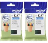 Brother LC3217C, Cartucho de Tinta Cian Original para Las impresoras MFCJ5330DW, MFCJ5730DW, MFCJ5930DW, MFCJ6530DW, MFCJ6930DW y MFCJ6935DW, Duración Estimada hasta 550 páginas (ISO/IE 24711)