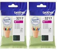 Brother LC3217M Cartucho de tinta magenta para las impresoras MFCJ5330DW, MFCJ5730DW, MFCJ5930DW, MFCJ6530DW, MFCJ6930DW y MFCJ6935DW, Duración estimada hasta 550 páginas (ISO/IE 24711) (Paquete de 2)