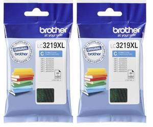 Brother LC3219XLC Cartucho de Tinta Cian Original de Larga duración para Las impresoras MFCJ5330DW, MFCJ5730DW, MFCJ5930DW, MFCJ6530DW, MFCJ6930DW y MFCJ6935DW, Normal (Paquete de 2)