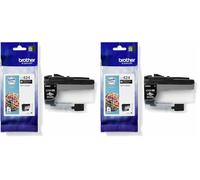 Brother LC424BK Cartucho Original de Tinta para la Impresora DCPJ1200W, Duración Estimada: hasta 750 páginas (según ISO/IEC 24711), Negro (Paquete de 2)