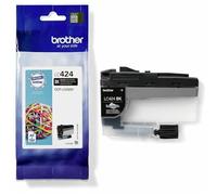 Brother LC424BK Cartucho original de tinta para la impresora DCPJ1200W, Duración estimada: hasta 750 páginas (según ISO/IEC 24711), Negro