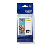 Brother LC424Y Cartucho original de tinta para la impresora DCPJ1200W, Duración estimada: hasta 750 páginas (según ISO/IEC 24711), Amarillo